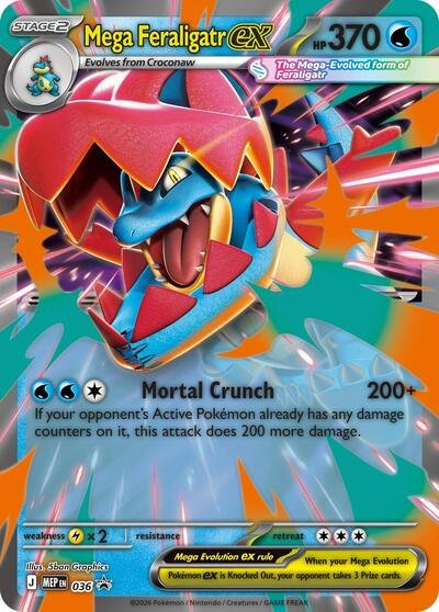 Mega Feraligatr ex - 036 | 036 | Holofoil | ME: Mega Evolution Promo