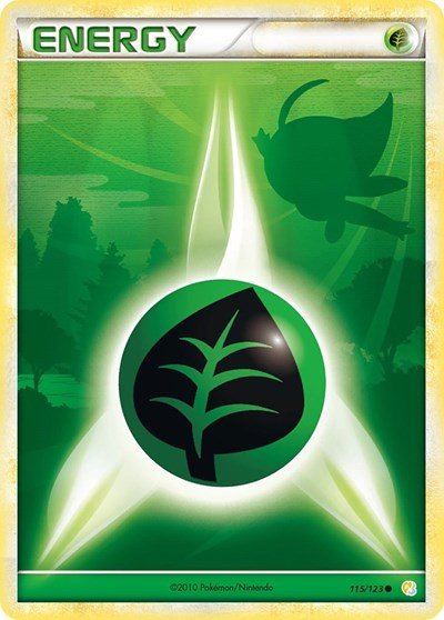 Grass Energy | 115/123 | Reverse Holofoil | HeartGold SoulSilver