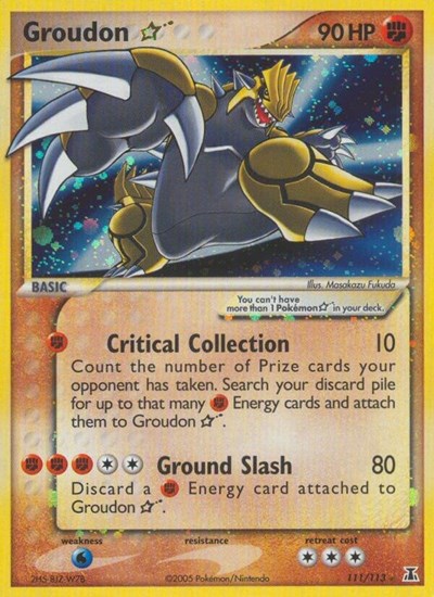 Groudon Star | 111/113 | Holofoil | Delta Species