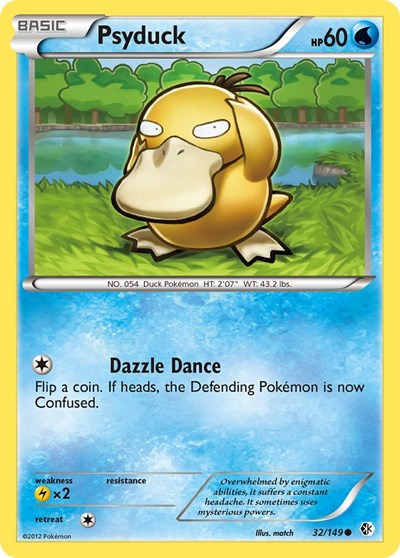 Psyduck (32) | 32/149 | Reverse Holofoil | Boundaries Crossed