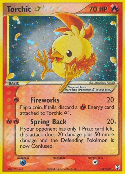 Torchic Star | 108/109 | Holofoil | Team Rocket Returns