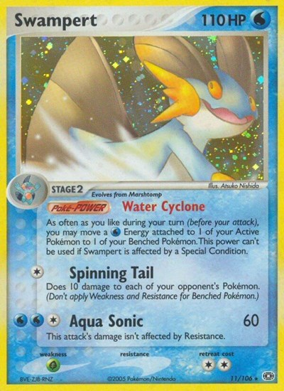 97731_400w Swampert | 11/106 | Reverse Holofoil | Emerald