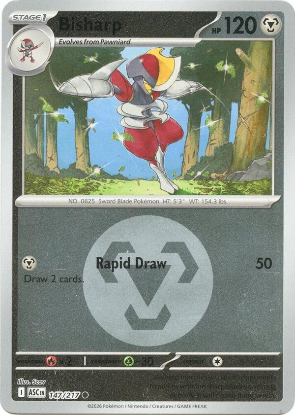 Bisharp (Energy Symbol Pattern) 147/217 Reverse Holofoil ME: Ascended Heroes
