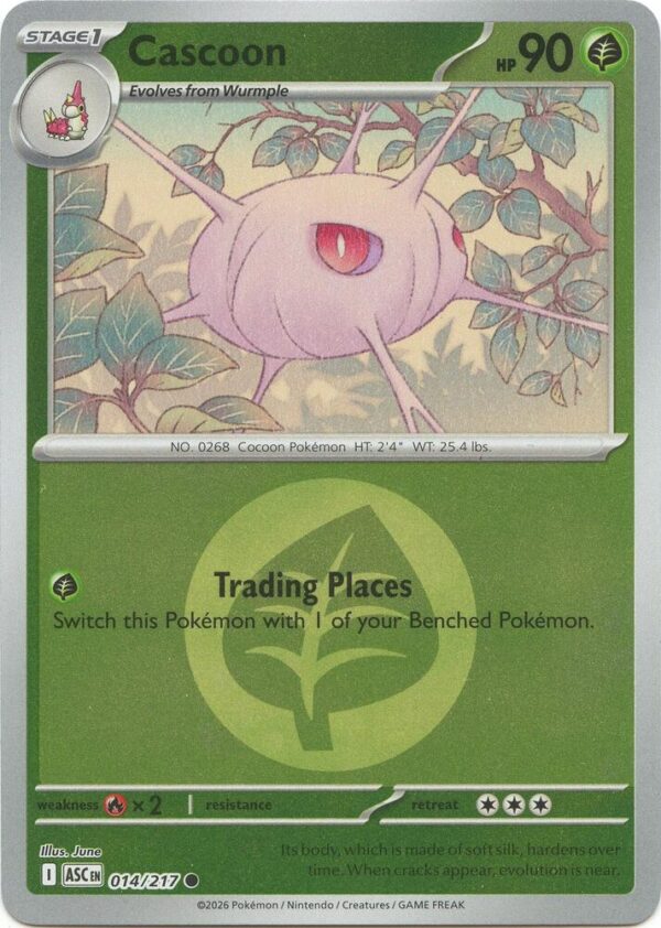 Cascoon (Energy Symbol Pattern) 014/217 Reverse Holofoil ME: Ascended Heroes