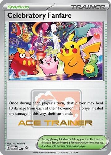 Celebratory Fanfare (Ace Trainer) Normal ME: Mega Evolution Promo Celebratory Fanfare (Ace Trainer) Normal ME: Mega Evolution Promo