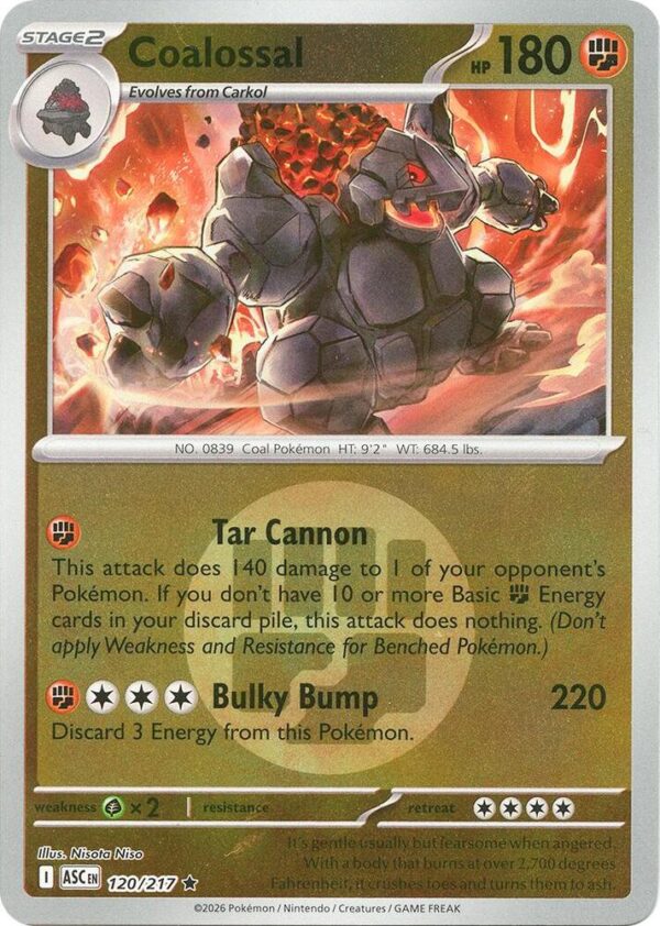 Coalossal (Energy Symbol Pattern) 120/217 Reverse Holofoil ME: Ascended Heroes
