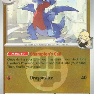 Cynthia’s Gabite (Energy Symbol Pattern) 110/217 Reverse Holofoil ME: Ascended Heroes