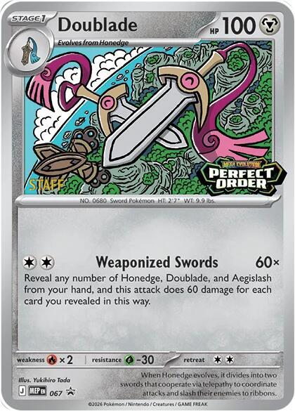 Doublade – 067 [Staff] Holofoil ME: Mega Evolution Promo