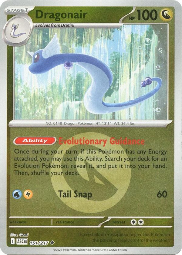 Dragonair (Energy Symbol Pattern) 151/217 Reverse Holofoil ME: Ascended Heroes