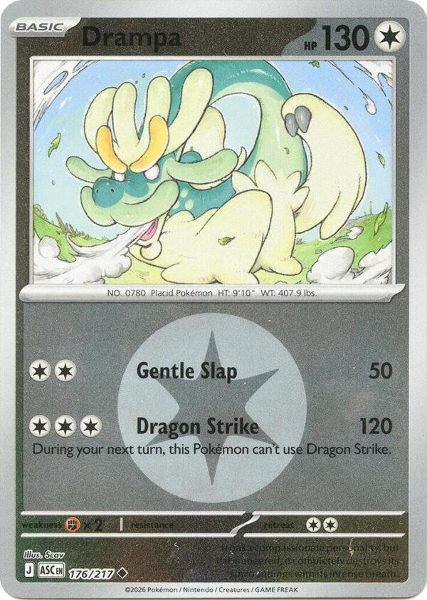 Drampa (Energy Symbol Pattern) 176/217 Reverse Holofoil ME: Ascended Heroes