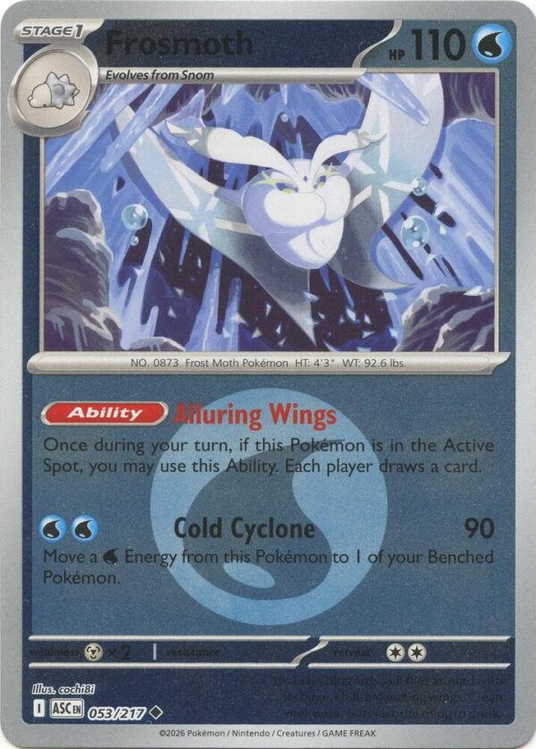 Frosmoth (Energy Symbol Pattern) 053/217 Reverse Holofoil ME: Ascended Heroes
