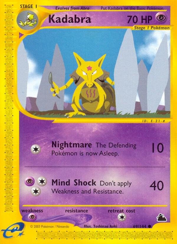 Kadabra 069/144 Reverse Holofoil Skyridge Kadabra 069/144 Reverse Holofoil Skyridge