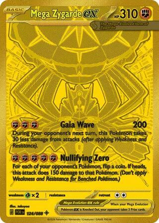 Mega Zygarde ex – 124/088 Holofoil ME03: Perfect Order