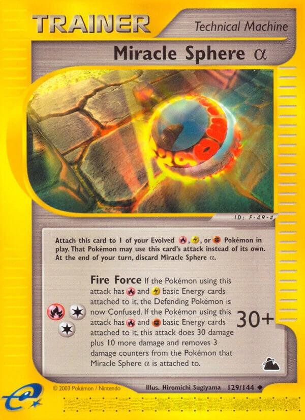 Miracle Sphere Alpha 129/144 Reverse Holofoil Skyridge