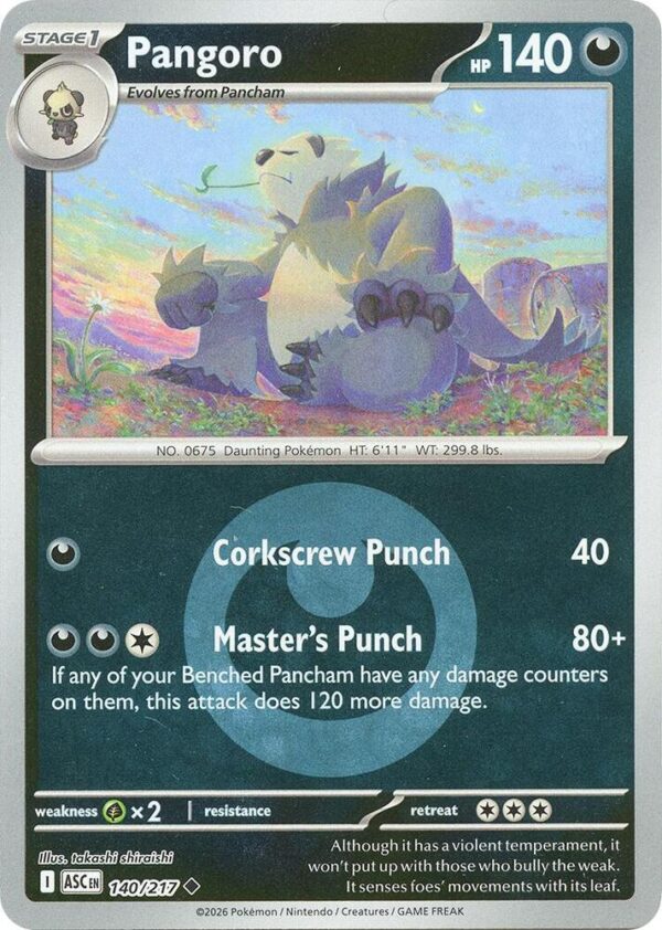 Pangoro (Energy Symbol Pattern) 140/217 Reverse Holofoil ME: Ascended Heroes