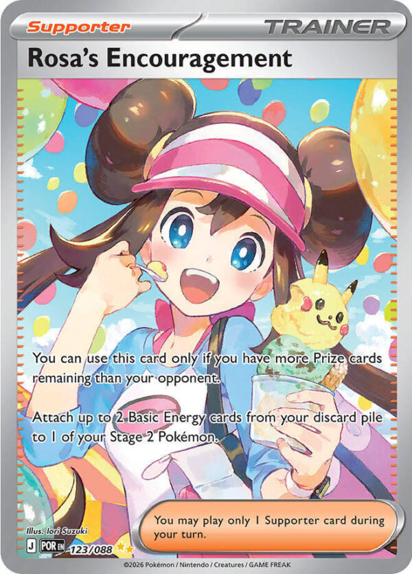 Rosa’s Encouragement – 123/088 Holofoil ME03: Perfect Order Rosa’s Encouragement – 123/088 Holofoil ME03: Perfect Order