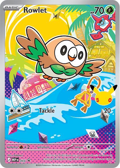 Rowlet – 043 Holofoil ME: Mega Evolution Promo Rowlet – 043 Holofoil ME: Mega Evolution Promo