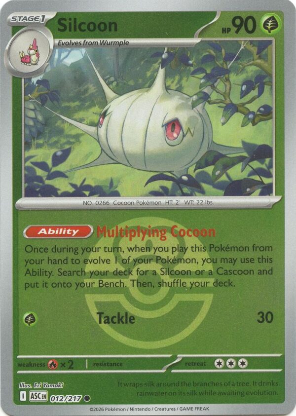 Silcoon (Love Ball) 012/217 Reverse Holofoil ME: Ascended Heroes