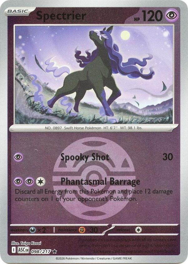 Spectrier (Dusk Ball) 098/217 Reverse Holofoil ME: Ascended Heroes