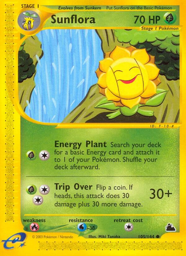Sunflora 105/144 Reverse Holofoil Skyridge