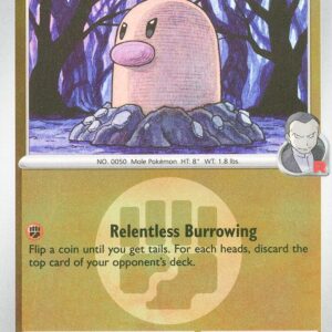 Team Rocket’s Diglett (Energy Symbol Pattern) 100/217 Reverse Holofoil ME: Ascended Heroes