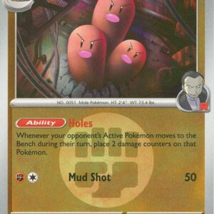 Team Rocket’s Dugtrio 101/217 (Energy Symbol Pattern) Reverse Holofoil ME: Ascended Heroes