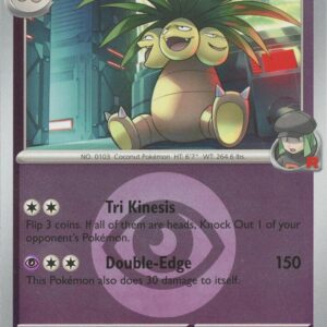 Team Rocket’s exeggutor (Energy Symbol Pattern) 078/217 Reverse Holofoil ME: Ascended Heroes