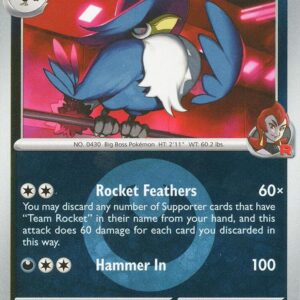 Team Rocket’s Honchkrow (Energy Symbol Pattern) 127/217 Reverse Holofoil ME: Ascended Heroes Team Rocket’s Honchkrow (Energy Symbol Pattern) 127/217 Reverse Holofoil ME: Ascended Heroes