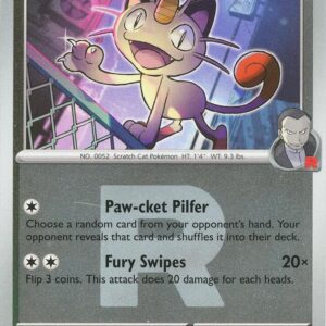 Team Rocket’s Meowth (Team Rocket) 161/217 Reverse Holofoil ME: Ascended Heroes