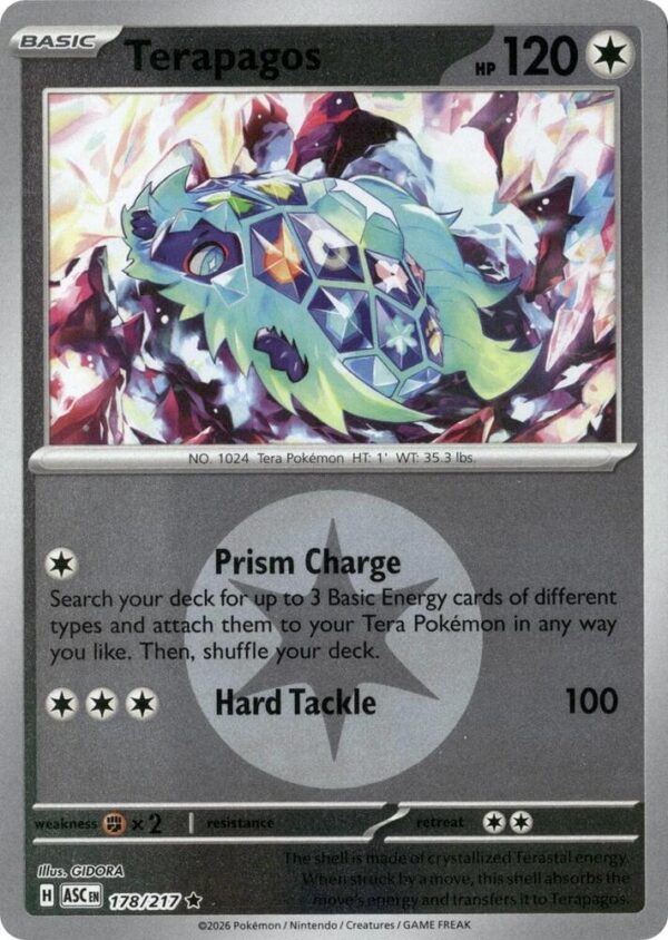 Terapagos (Energy Symbol Pattern) 178/217 Reverse Holofoil ME: Ascended Heroes