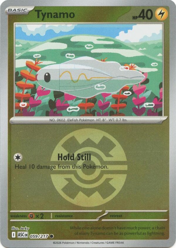 Tynamo (Quick Ball) 059/217 Reverse Holofoil ME: Ascended Heroes