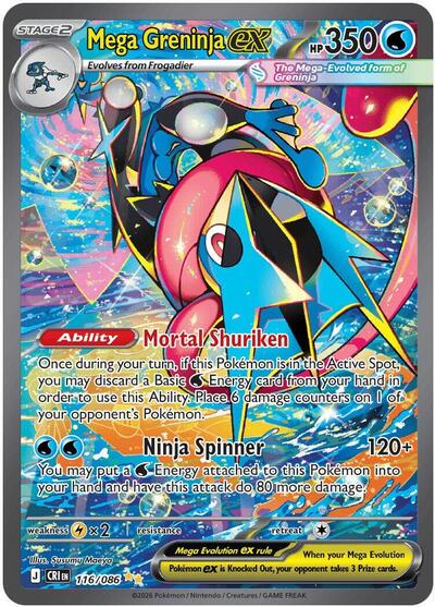 693517_400w.jpg Mega Greninja ex | 116/086 | Holofoil | ME04: Chaos Rising