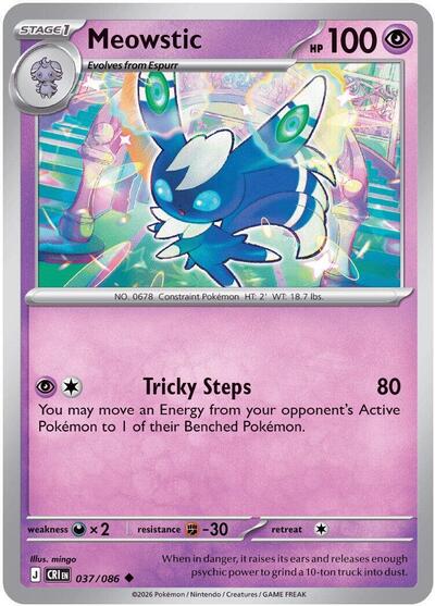 Meowstic | 037/086 | Normal | ME04: Chaos Rising