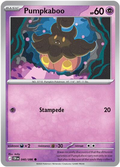 Pumpkaboo | 040/086 | Normal | ME04: Chaos Rising