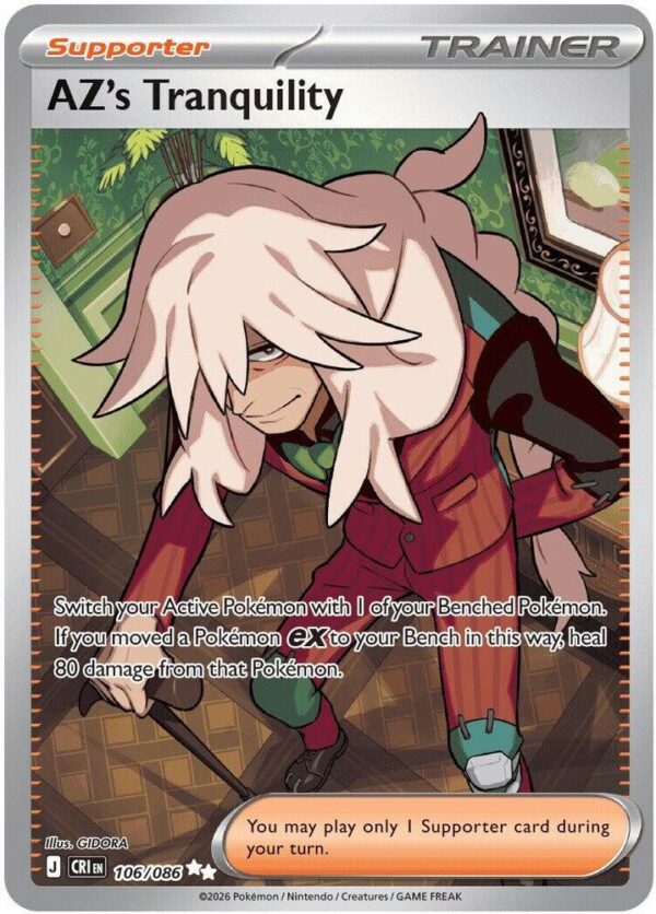 AZ’s Tranquility 106/086 Holofoil ME04: Chaos Rising
