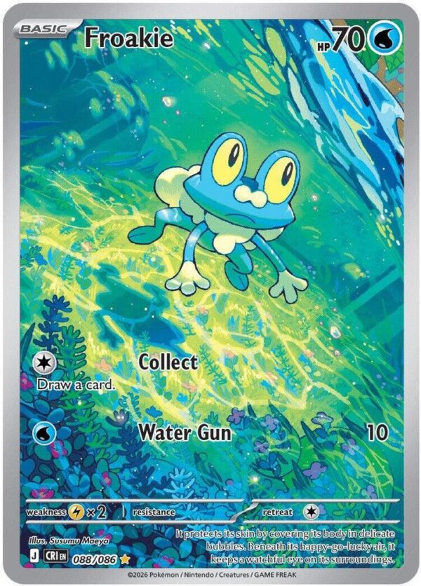 Froakie 088/086 Holofoil ME04: Chaos Rising Froakie 088/086 Holofoil ME04: Chaos Rising
