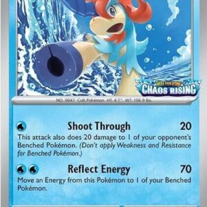 Keldeo 019/086 (Chaos Rising Stamped) Holofoil Miscellaneous Cards & Products Keldeo 019/086 (Chaos Rising Stamped) Holofoil Miscellaneous Cards & Products