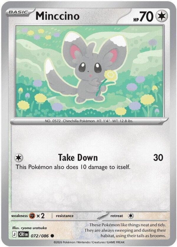 Minccino 072/086 Normal ME04: Chaos Rising