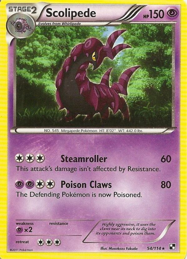 Scolipede 54/114 (Cracked Ice Holo) Holofoil Blister Exclusives