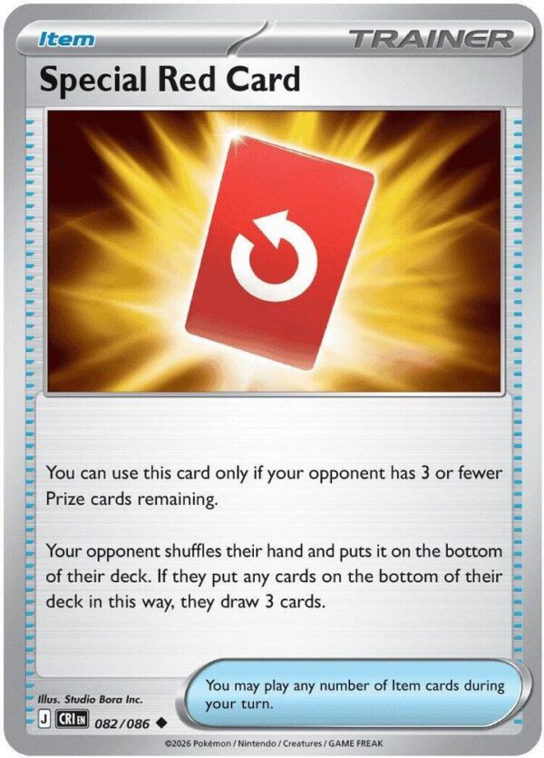 Special Red Card 082/086 Normal ME04: Chaos Rising Special Red Card 082/086 Normal ME04: Chaos Rising
