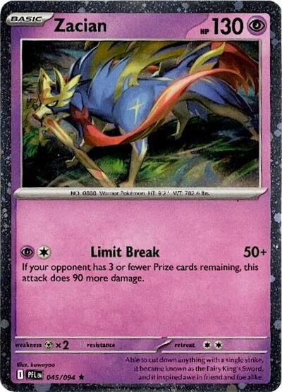 Zacian - 045/094 (Cosmos Holo) | 045/094 | Holofoil | Blister Exclusives