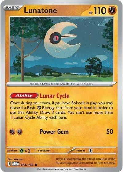 Lunatone - 074/132 (Non-Holo) | 074/132 | Normal | Deck Exclusives