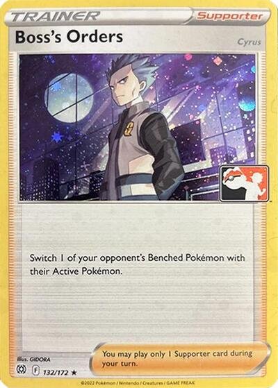 Boss's Orders [Cyrus] - 132/172 (Cosmos Holo) | 132/172 | Holofoil | Prize Pack Series Cards