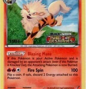 Arcanine 12/99 (Prerelease) [Staff] Holofoil Black and White Promos