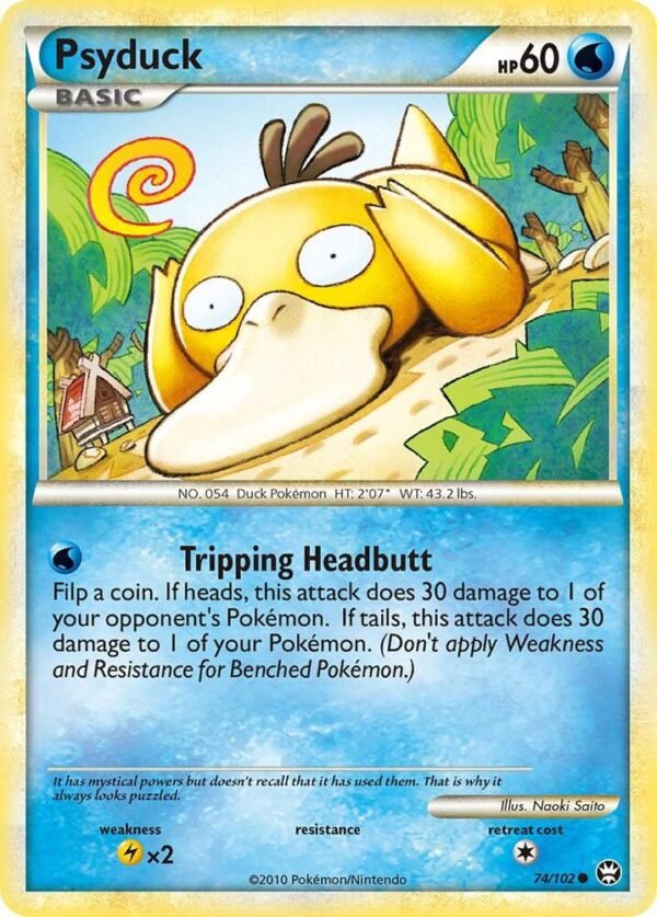 Psyduck 74/102 Reverse Holofoil Triumphant Psyduck 74/102 Reverse Holofoil Triumphant