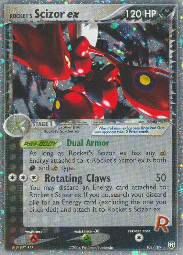 Rocket’s Scizor ex 101/109 Normal Team Rocket Returns