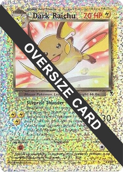 210843_400w Dark Raichu - S3/S4 (Box Topper) | S3/S4 | Reverse Holofoil | Jumbo Cards