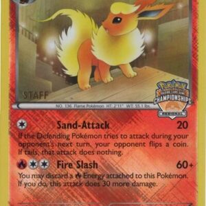 Flareon - 12/108 (Regional Championships) [Staff] | 012/108 | Reverse Holofoil | League & Championship Cards
