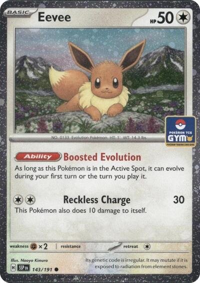 680957_400w Eevee (Southeast Asia Exclusive) | 143/191 | Holofoil | League & Championship Cards