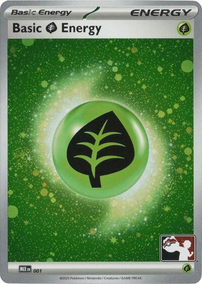 Basic Grass Energy - MEE 001 (Cosmos Holo) | 001 | Holofoil | Prize Pack Series Cards